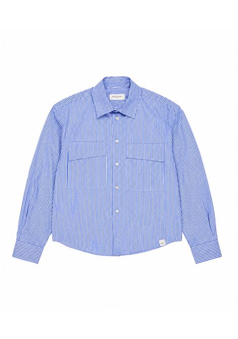 Camicia a righe PAOLO PECORA KIDS | PP4453AZZURRO